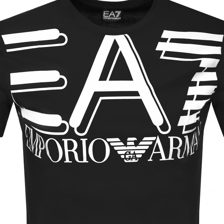 Alternative Image for ProductEA7 Emporio Armani Crew Neck Logo T Shirt Black3